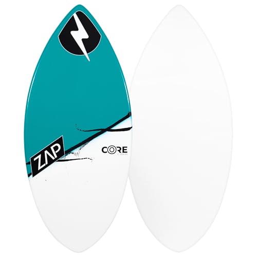 ZAP Core V2 Skimboard, Entry Level Lightweight Design, Made in The USA (Aqua, 40