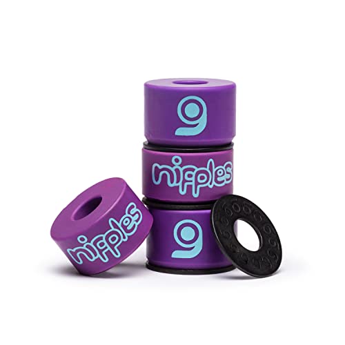 Orangatang Nipples Medium Longboard Skateboard Truck Bushings (Purple, Set of 4)