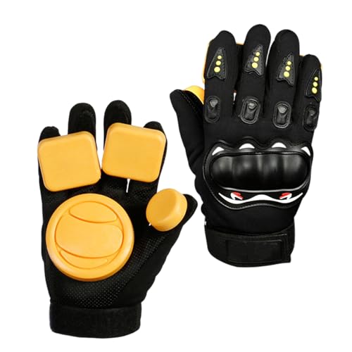 HENRUN Downhill Skateboard Gloves Outdoor Sliding Gloves Longboards Hand Palm Slide Gloves Skate Accessories Easy to Use