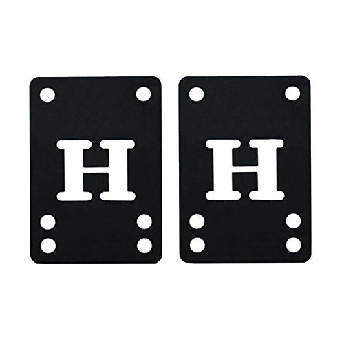Skateboard Longboard Riser Pads - Set of 2 Risers, Rubber Shock Pads 1/8