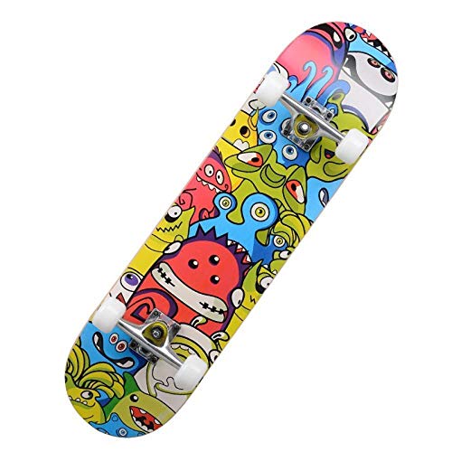 Suitable for Children Boys Girls Girls Beginers Entry-Level Professional Cruiser Beginner Skateboards, Complete Concave Standard Skateboards and Special Technical Skateboards.